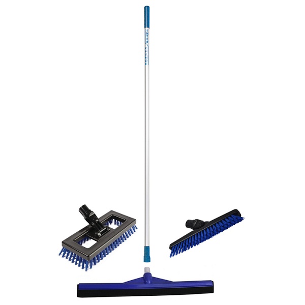 Podlahová stěrka 60 cm s tyči + kartáč do úzkých prostor a rýžák