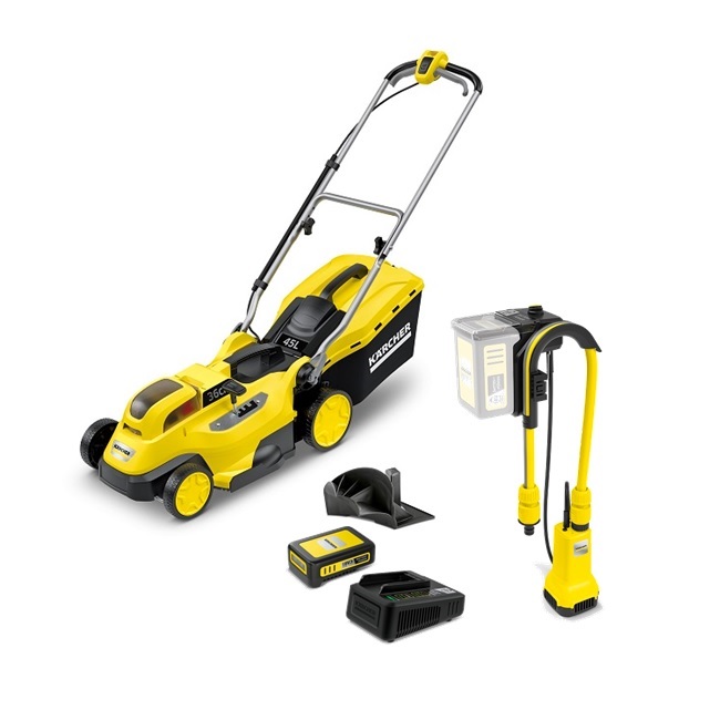 Aku zahradní set KÄRCHER LMO 18-36 + BP 2.000-18 (18/25 Li-Ion)