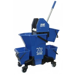 Vozík lze dovybavit až třemi závěsnými kbelíky pro navýšení kapacity úložného prostoru.