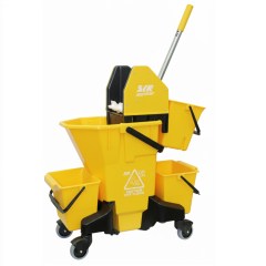 Vozík lze dovybavit až třemi závěsnými kbelíky pro navýšení kapacity úložného prostoru.