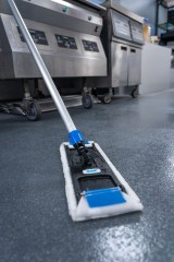 Plochý mop mikrovlákno, návlek 40 cm, červený