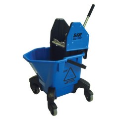 Úklidový vozík TC 20/T4 se ždímačem, modrý