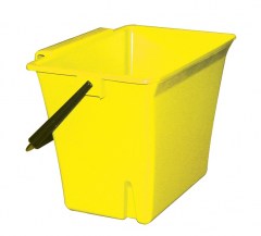 Kbelík úklidový závěsný k vozíku LTS, žlutý